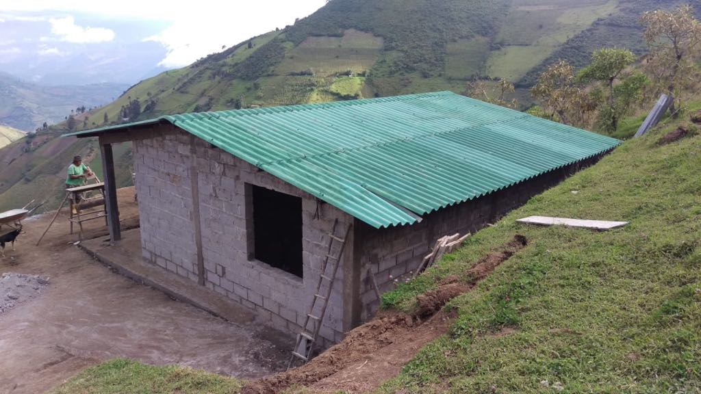 The completed home built by the 911 Restoration team with Project Ecuador