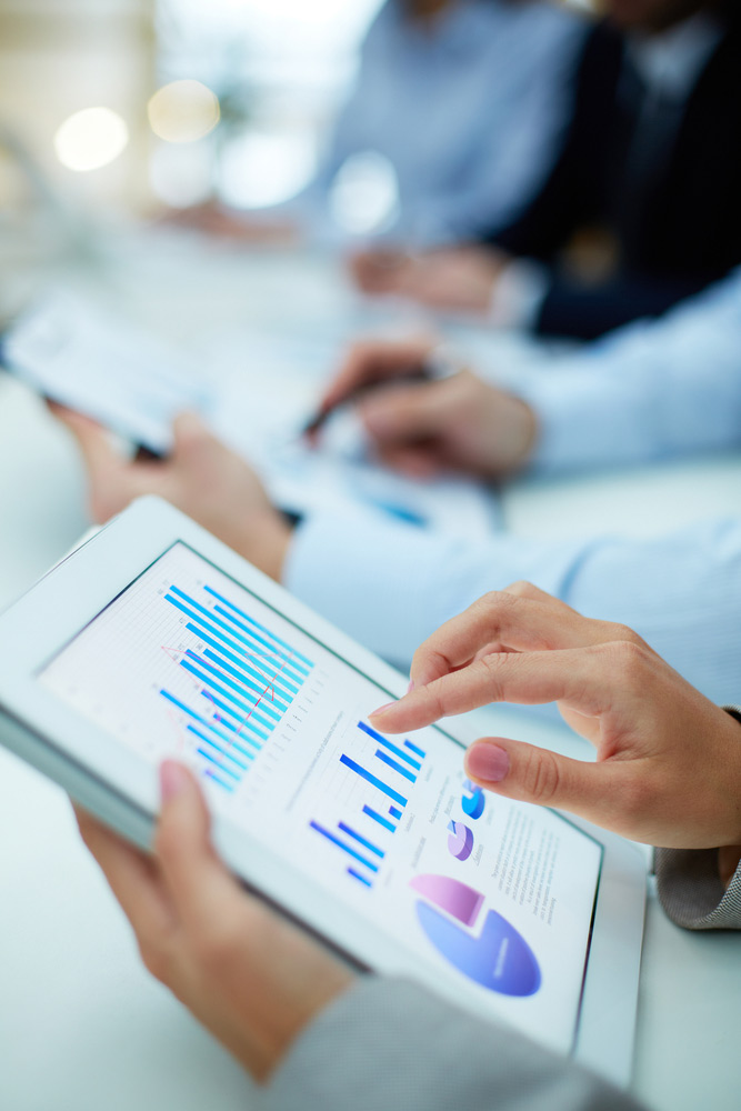 marketing technology on an iPad